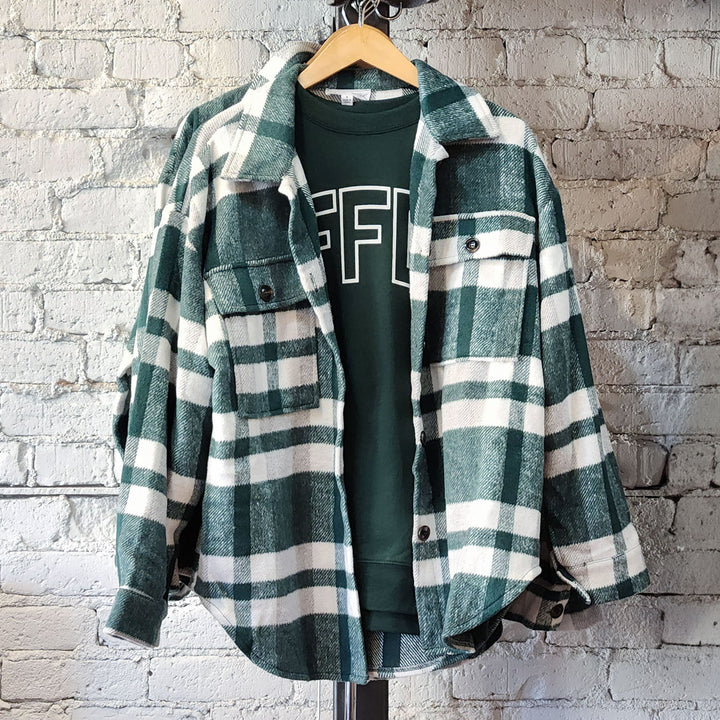 Sarah Plaid Flannel Shacket