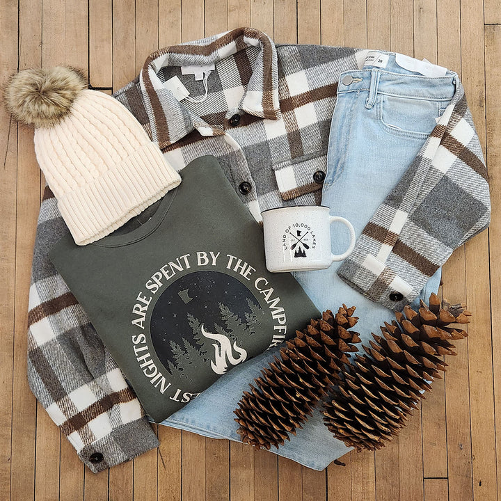 Sarah Plaid Flannel Shacket