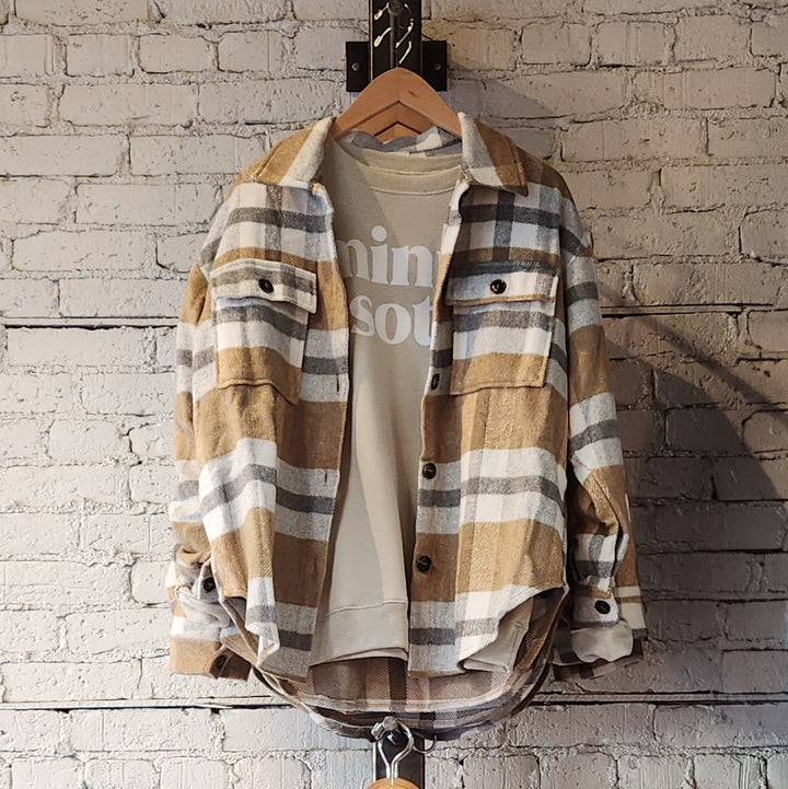 Sarah Plaid Flannel Shacket