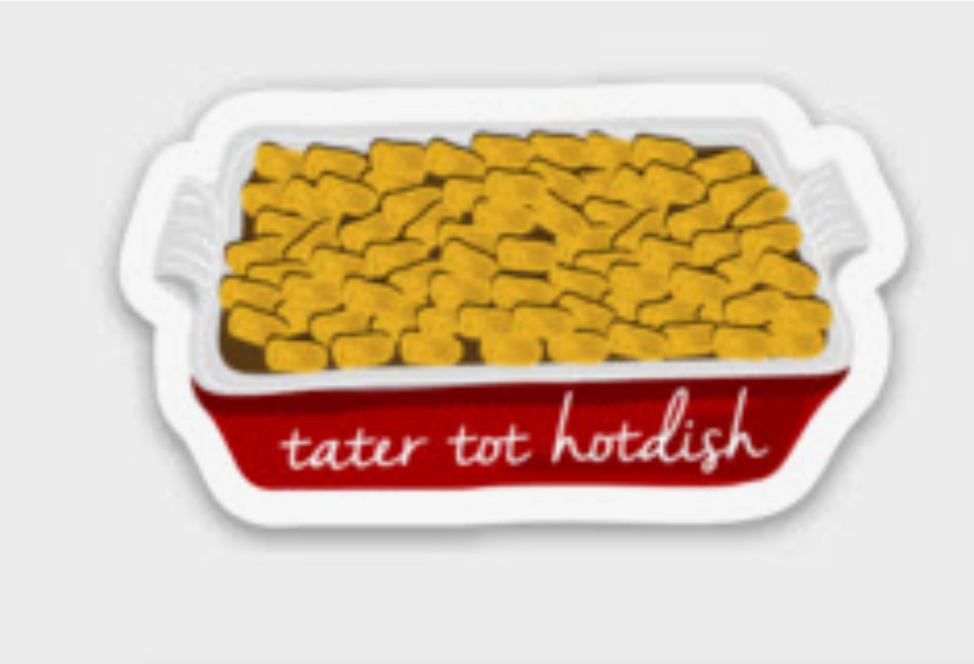 Hot Dish Mini Decal Sticker