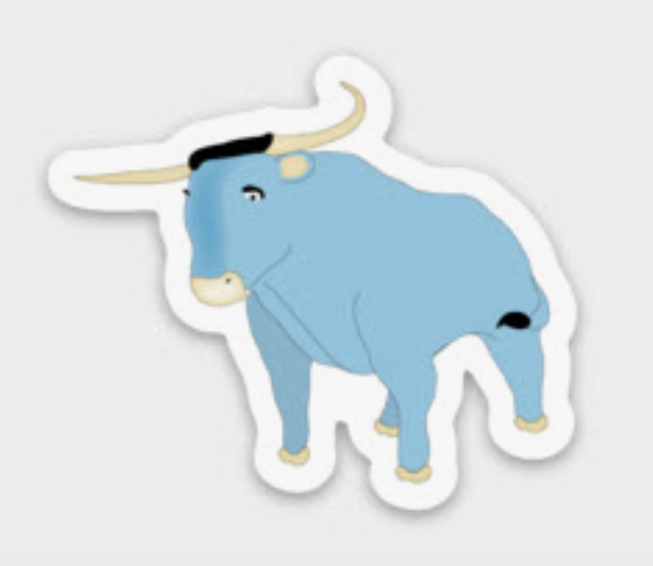 Babe the Blue Ox Mini Decal Sticker