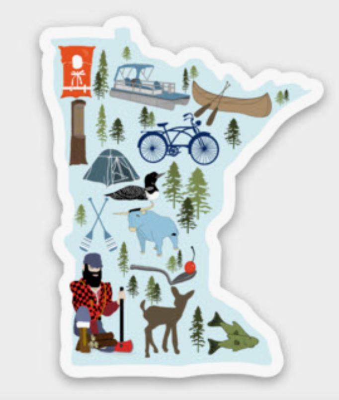 MN Icons Cut Out Mini Decal Sticker