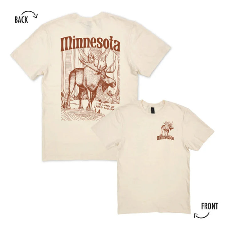 Northwoods Moose Tee (Natural)