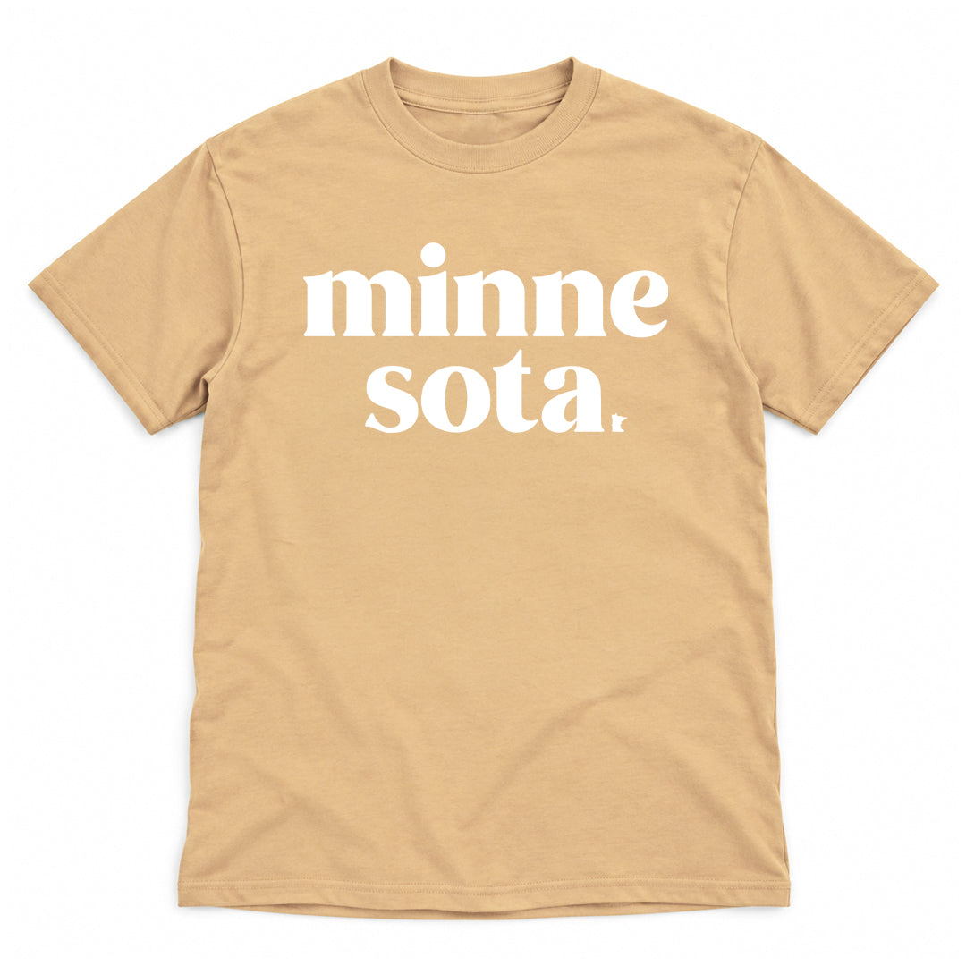 Stacked MN Tee (Old Gold)