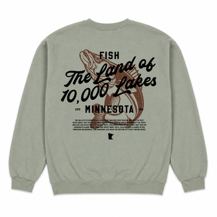 State Fish Crewneck (Stonewash Green)