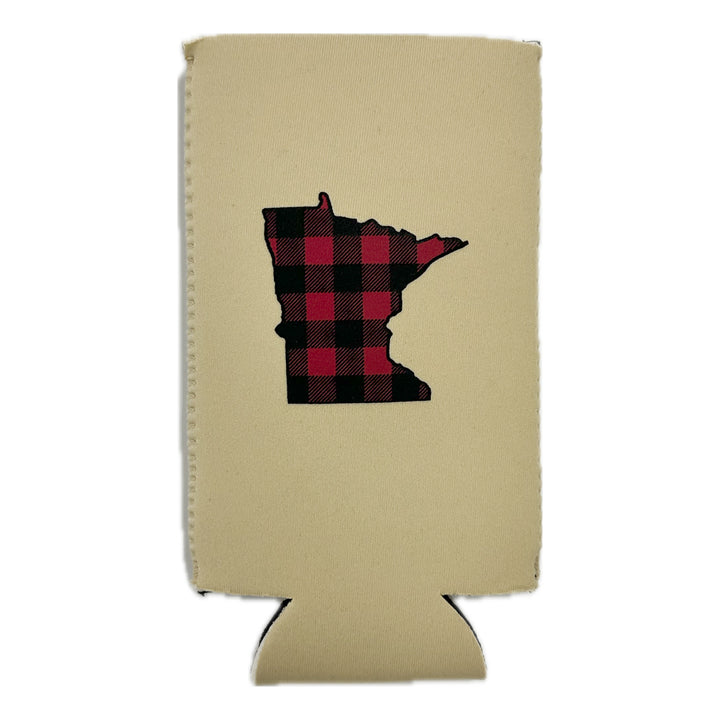 Buffalo Plaid MN Can Cooler