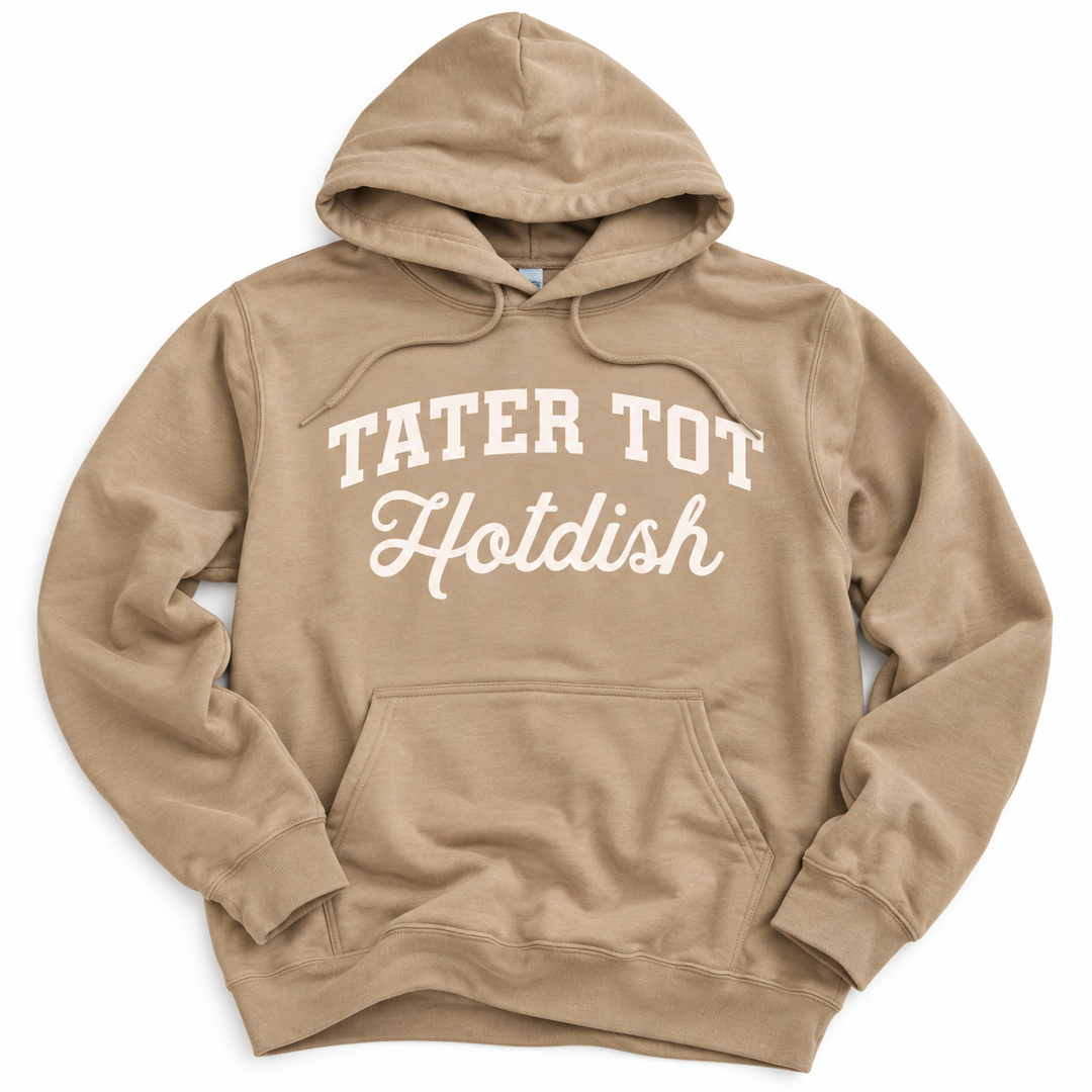 Tater Tot Hotdish Hoodie (Sand)