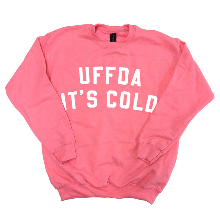 Uffda It's Cold Crewneck - Youth (Pink)