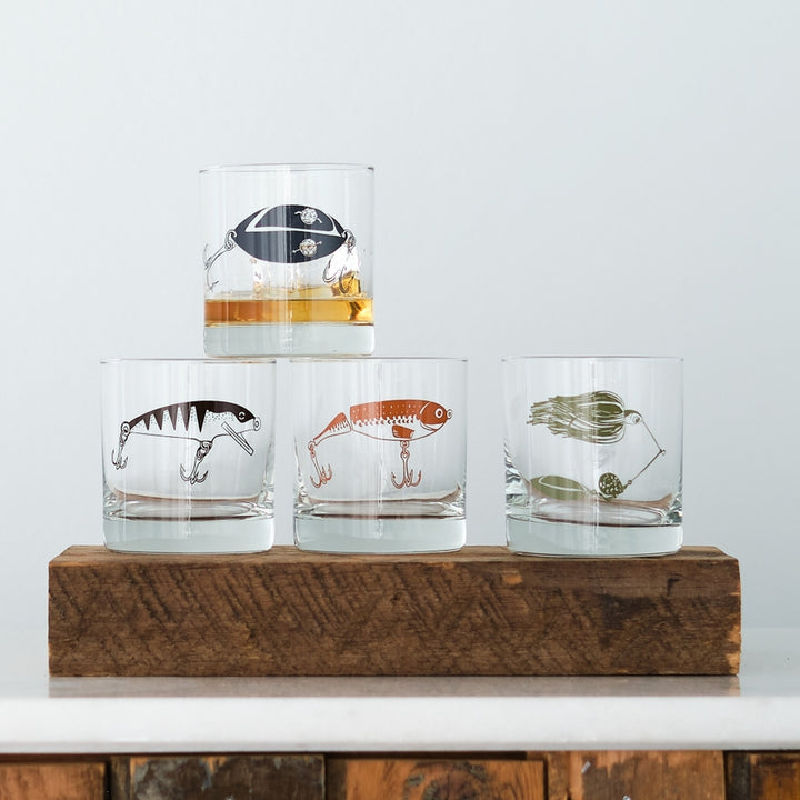 Fishing Lure Rock Glass