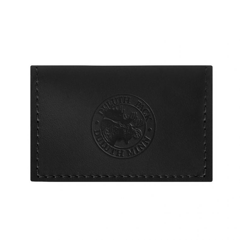 Leather Card Holder Wallet - Black