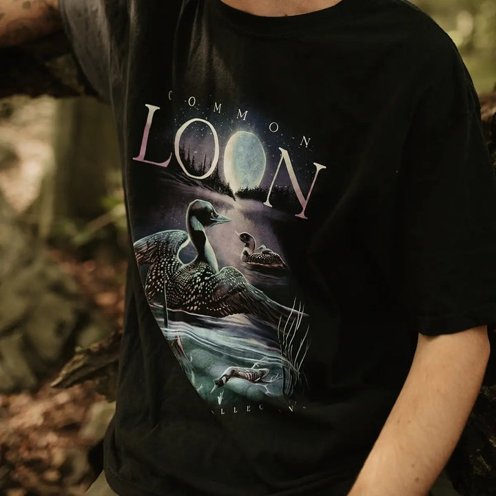 Vintage-look Loon Tee