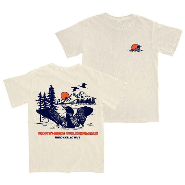 Vintage-looking Loon Wilderness T-shirt
