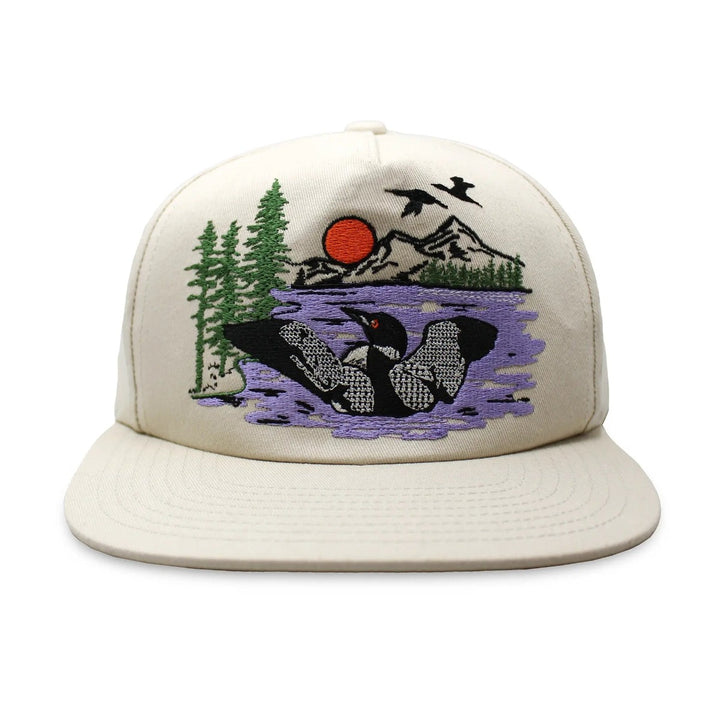 Embroidered Loon Hat