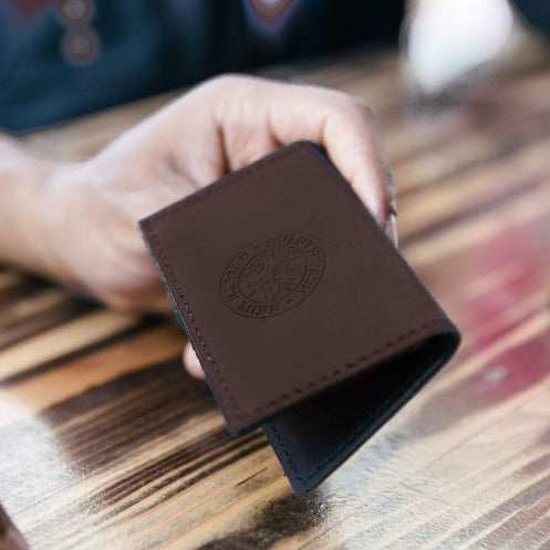 Leather Card Holder - Brown