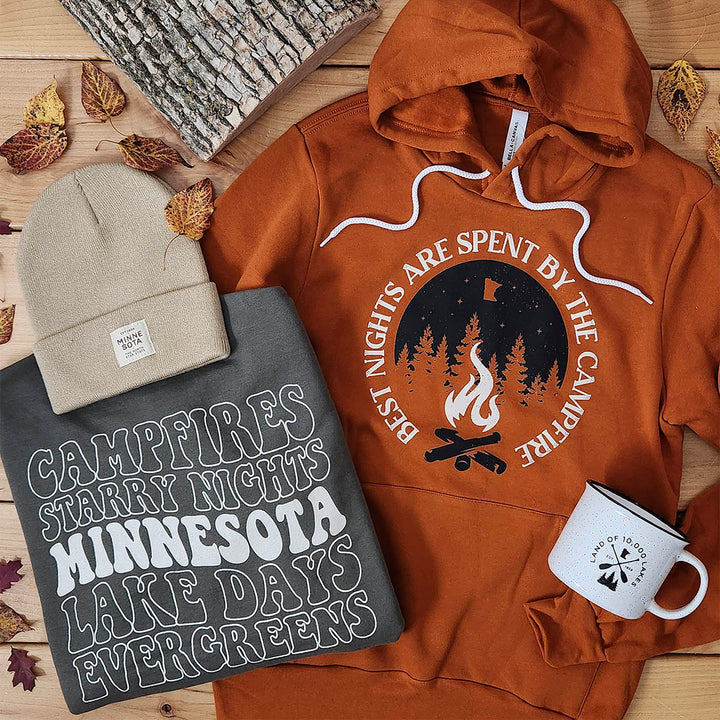 Minnesota Bonfire Hoodie - Orange