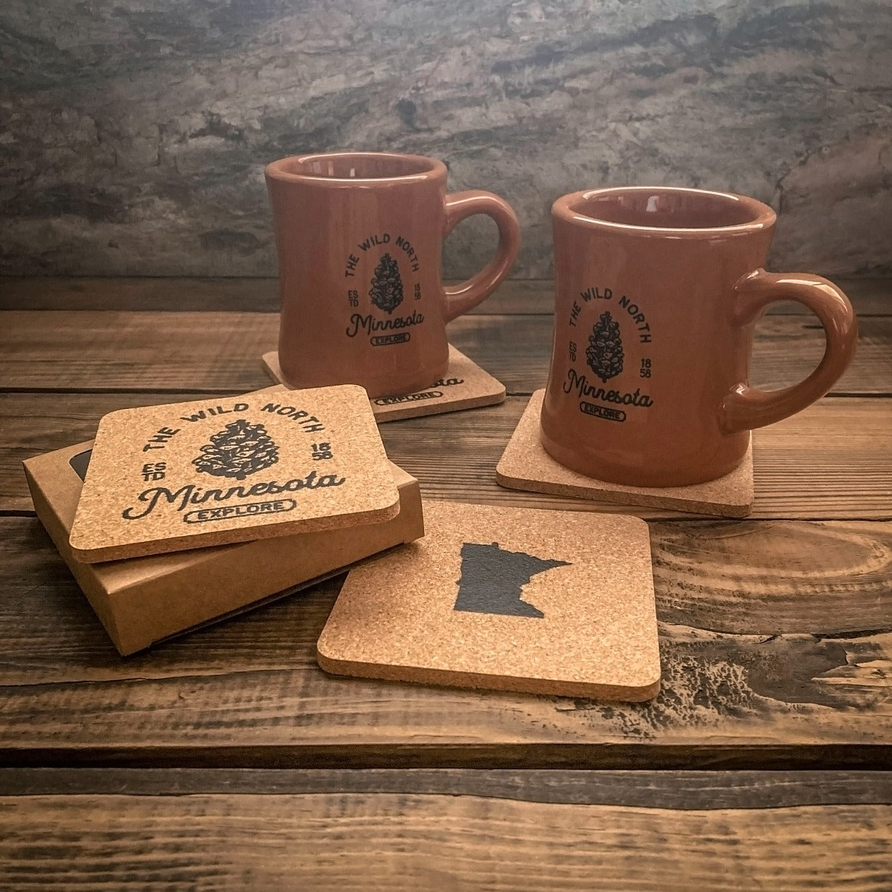 Wild North Cork Coaster Set – 218 Clothing + Gift