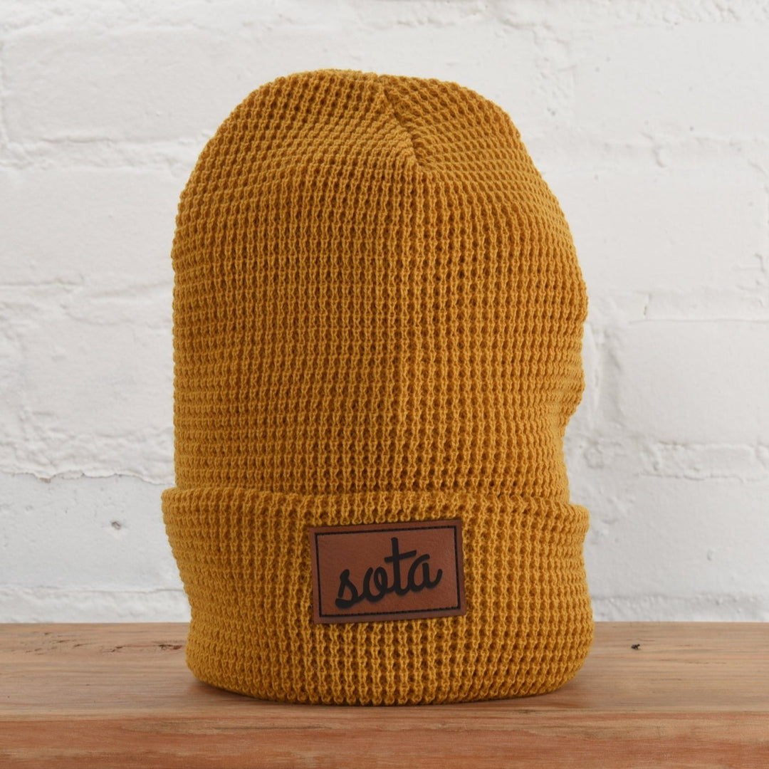 Mustard Minnesota winter hat