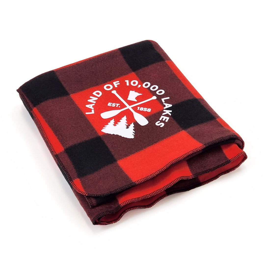 Minnesota Buffalo Plaid Blanket