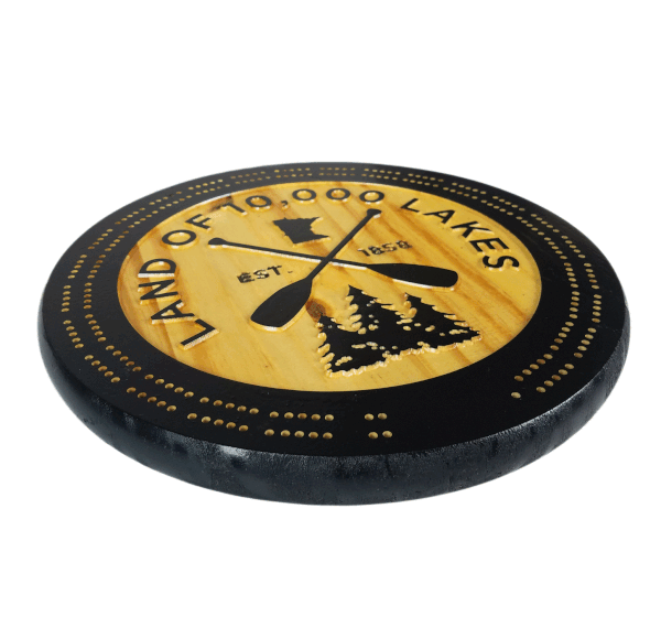 Paddle cribbage board