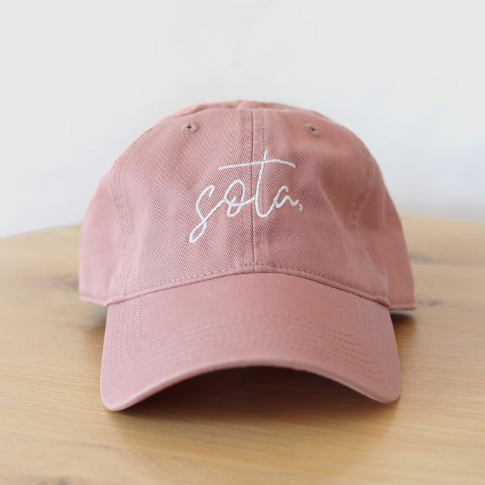 Pink Minnesota Dad Hat