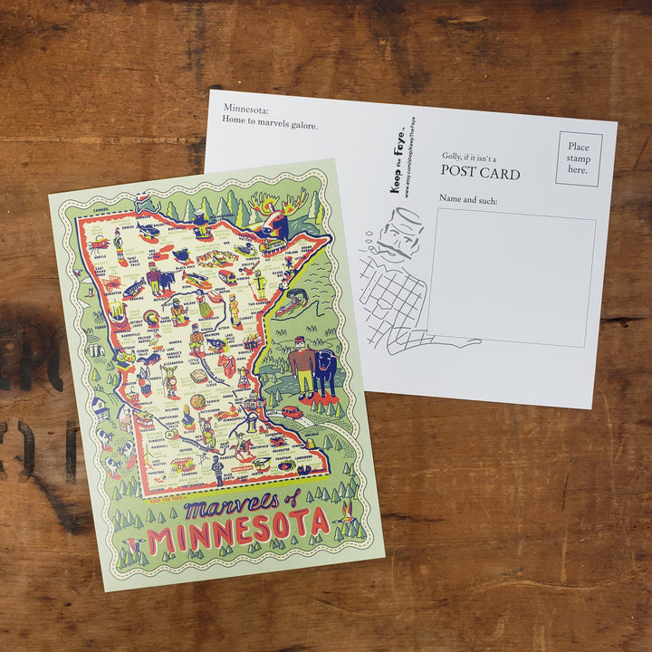 Minnesota Marvels Postcard
