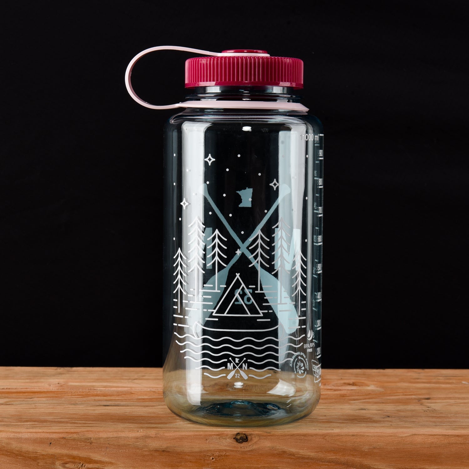 Vagabond Nalgene Water Bottle Teal/White