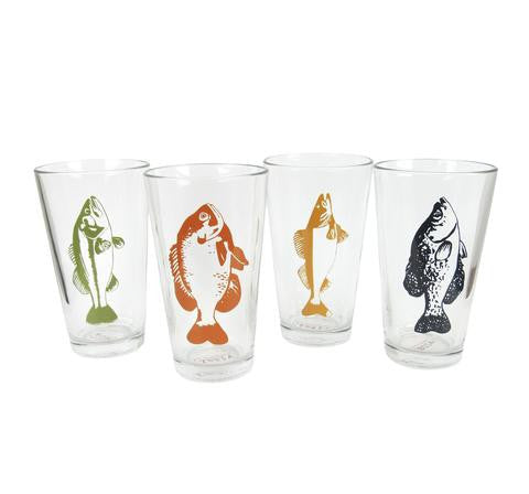 Assorted Fish Pint Glasses