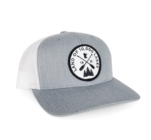 10K Lakes Patch Snapback - Light Grey