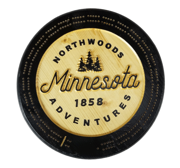Northwoods Adventures Cribbage Board