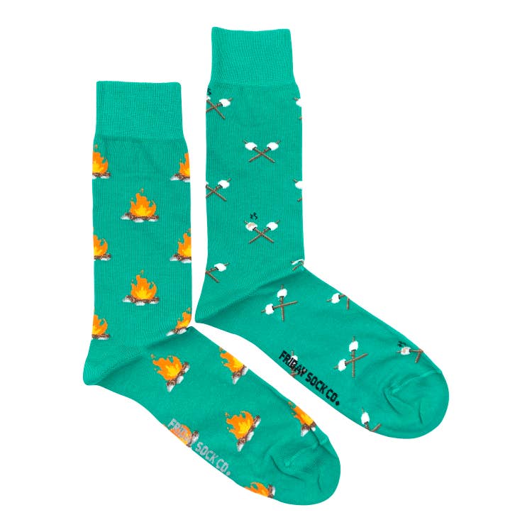 Campfire & Marshmallow - Mismatch Socks