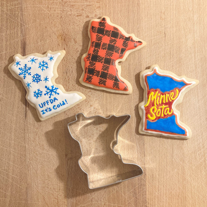 Decorated Minnesota Shaped Cookies from 218