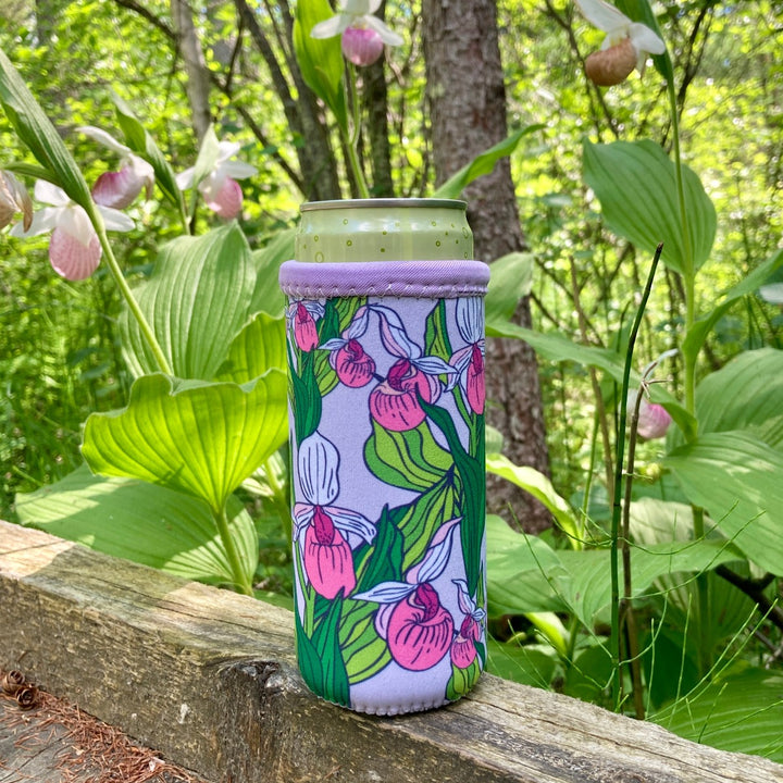 Lady Slipper Flower can cooler