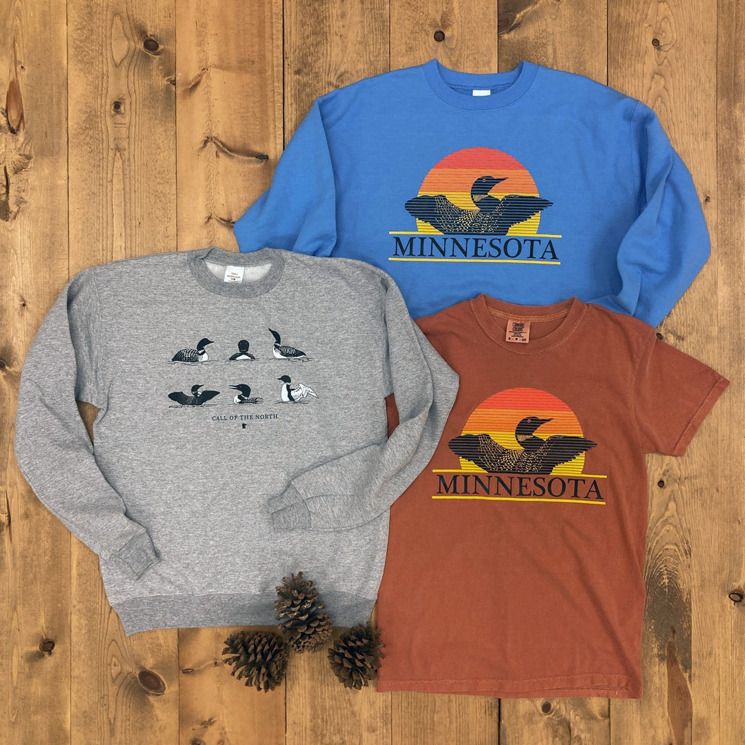 Minnesota Loon Sweatshirts and tees 