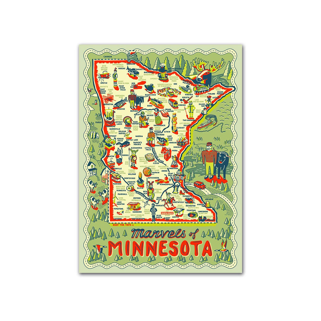 Minnesota Marvels Postcard
