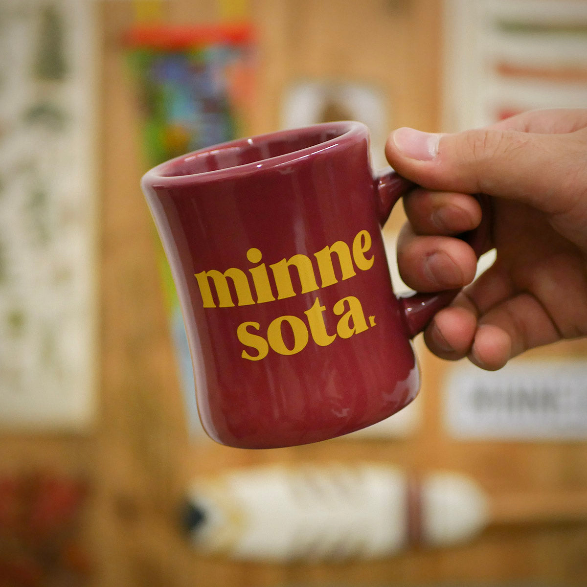 Maroon + Gold Diner Mug – 218 Clothing + Gift