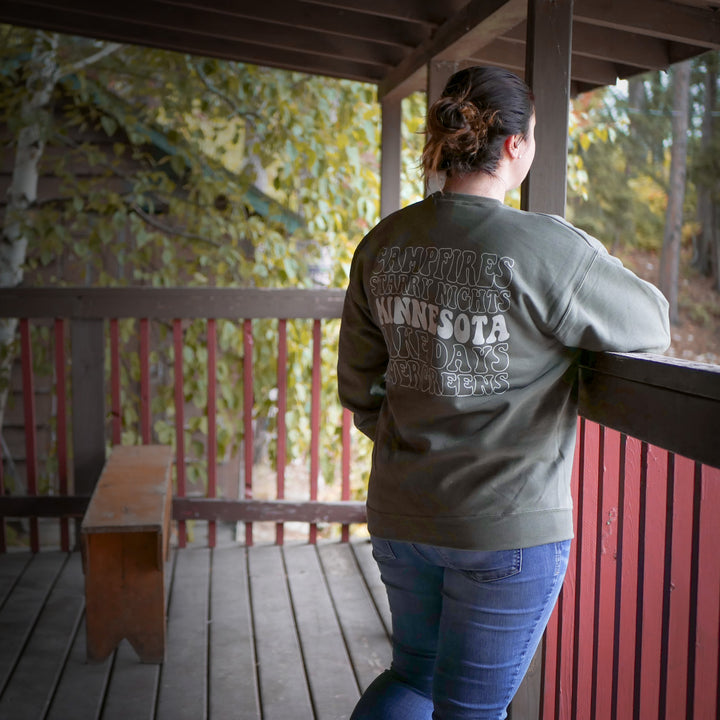 Minnesota Crewneck Sweatshirt - Retro Look