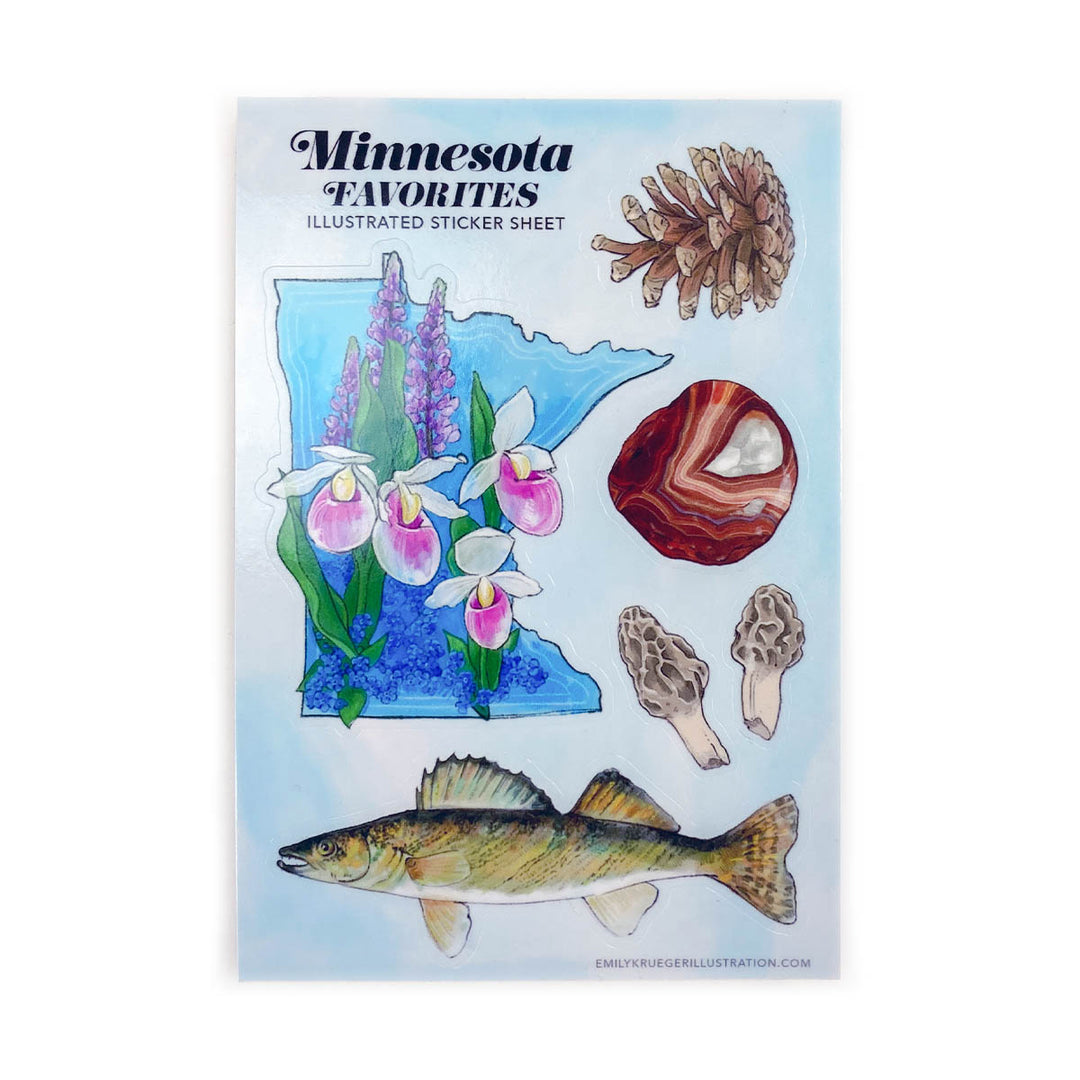 Minnesota Favorites Sticker Sheet