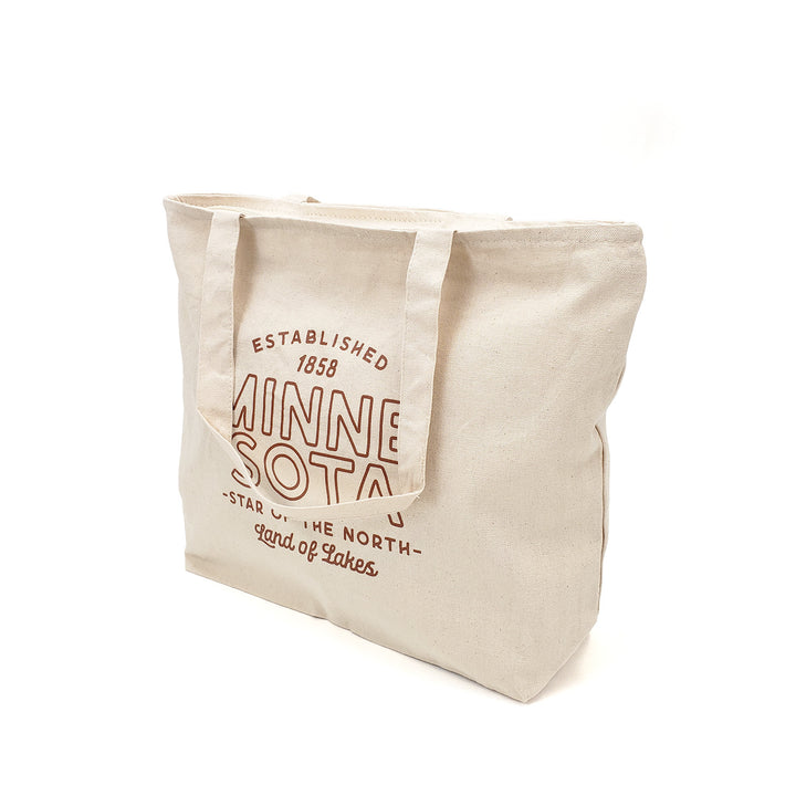 Land of Lakes Zipper Tote Bag