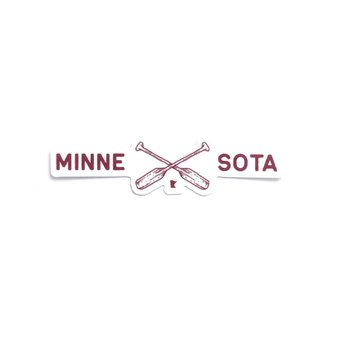 Paddle Minnesota Sticker – 218 Clothing + Gift