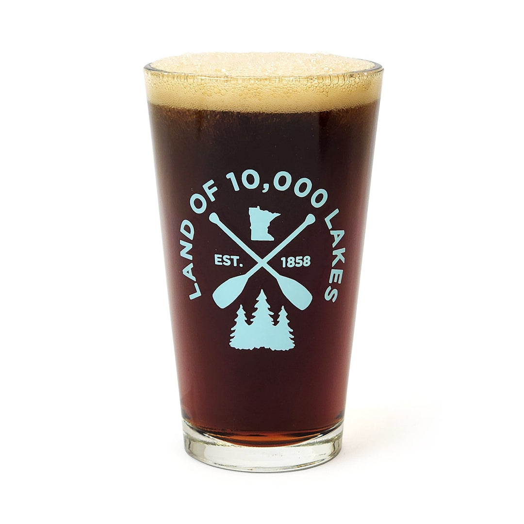 10K Lakes Pint Glass - Mint