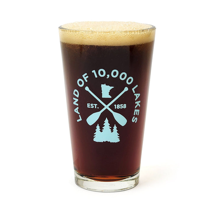 10K Lakes Pint Glass - Mint