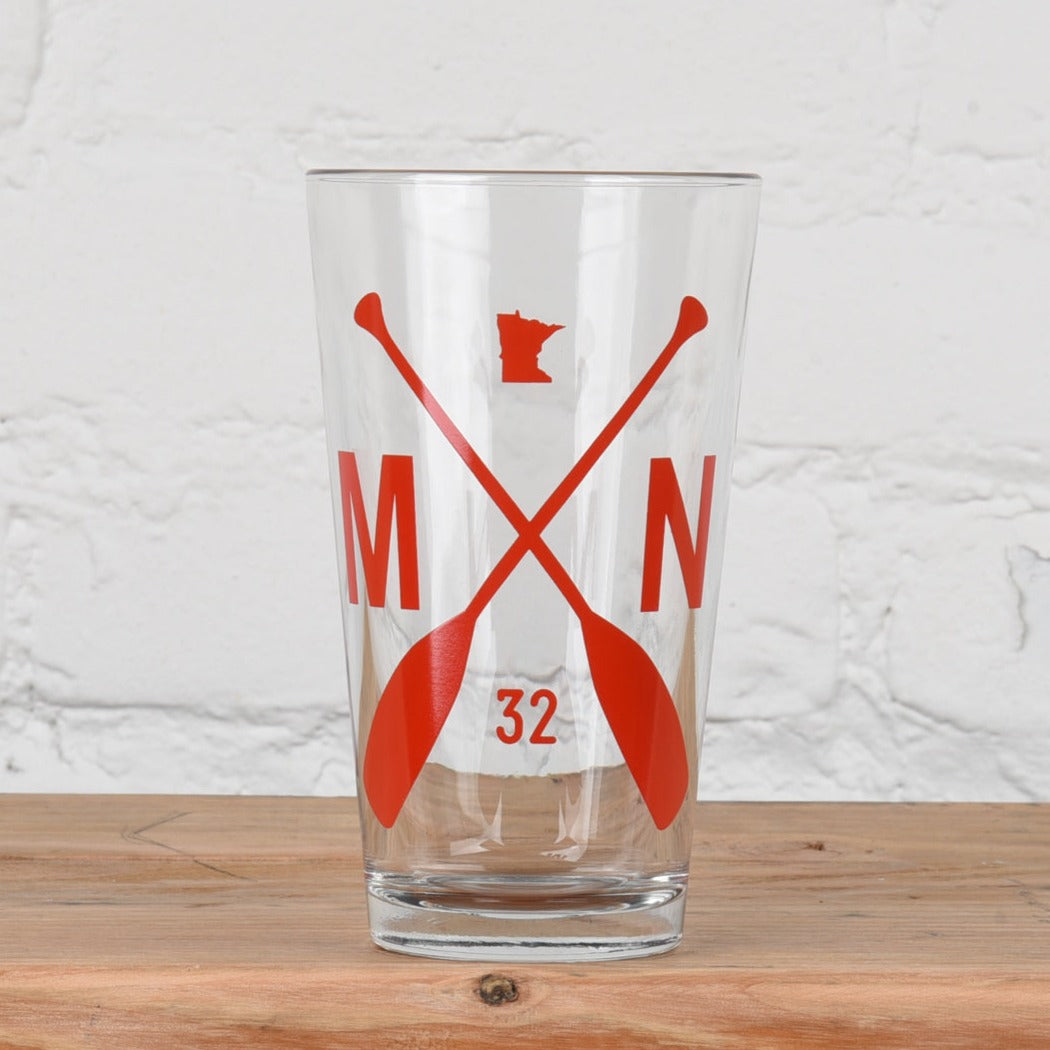 sota Pint Glass with crossed paddles