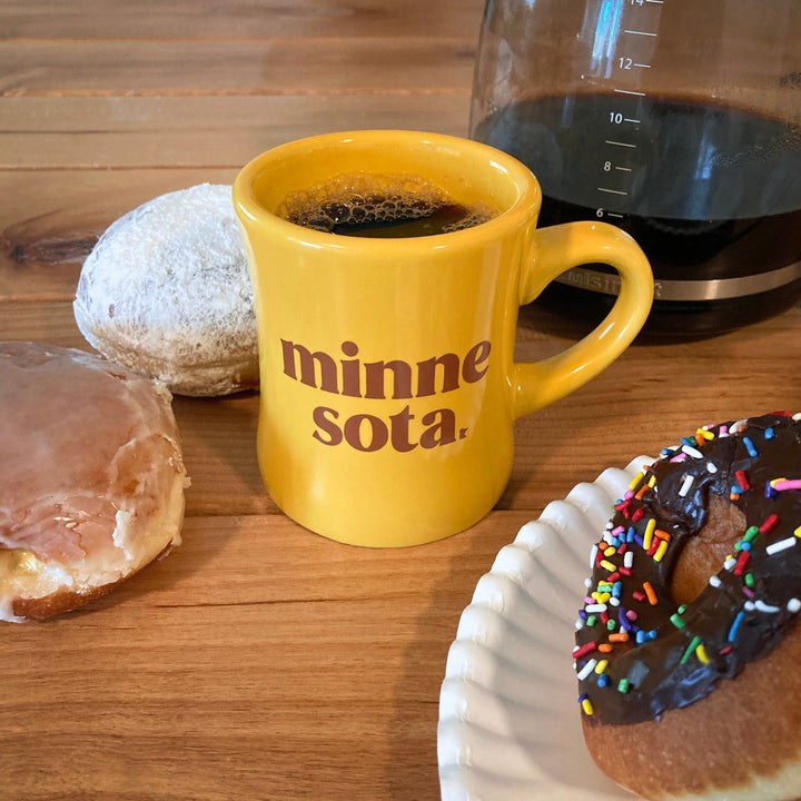Yellow Minnesota Retro Coffee Mug