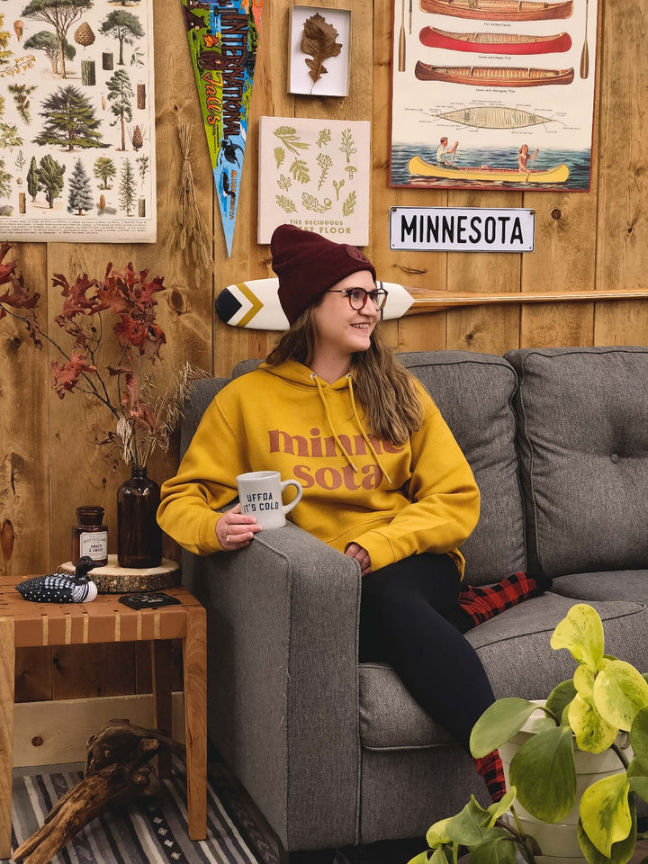 Minnesota winter patch hat - maroon