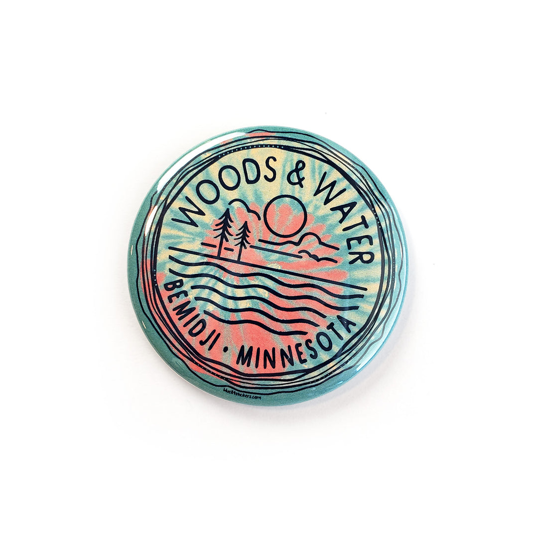 Woods & Water Circle Magnet