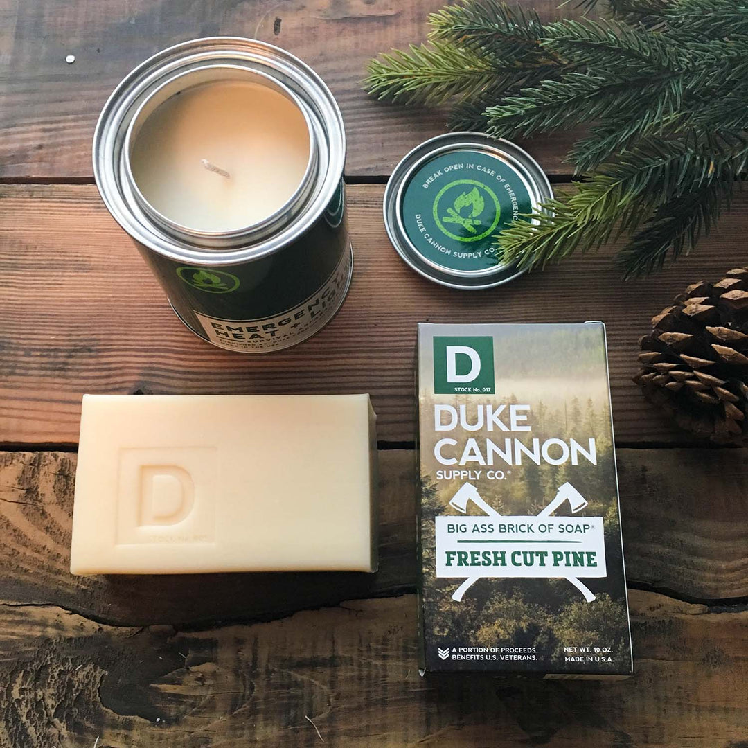 Men's soap and candle: Cut-pine forest scent