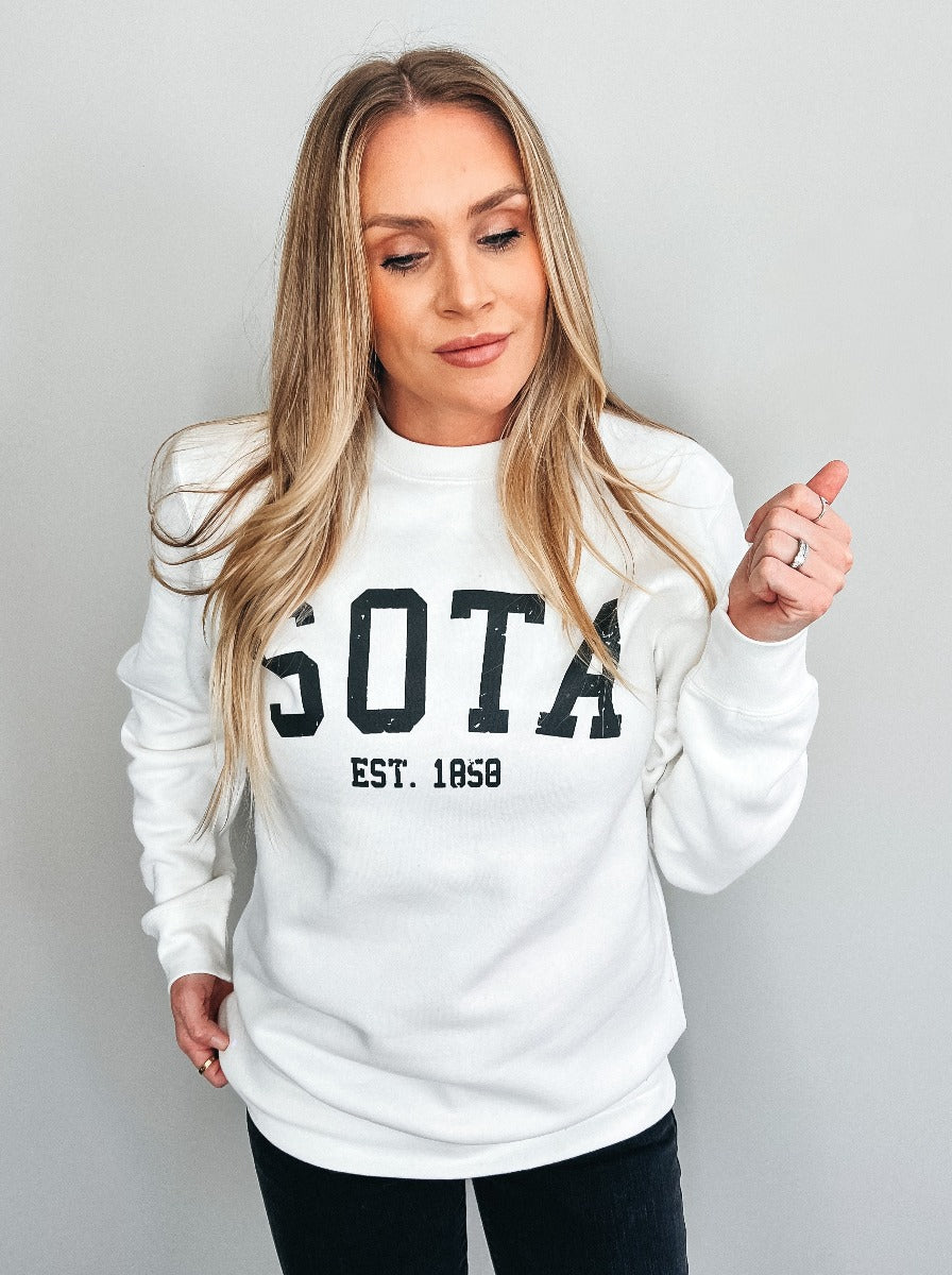 Women's Minnesota Sweatshirt - White