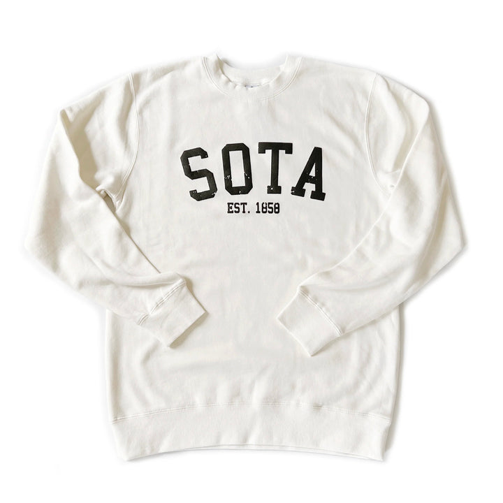 White Minnesota crewneck Sweatshirt