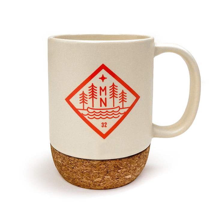 Minnesota Canoe Mug with Cork Bottom